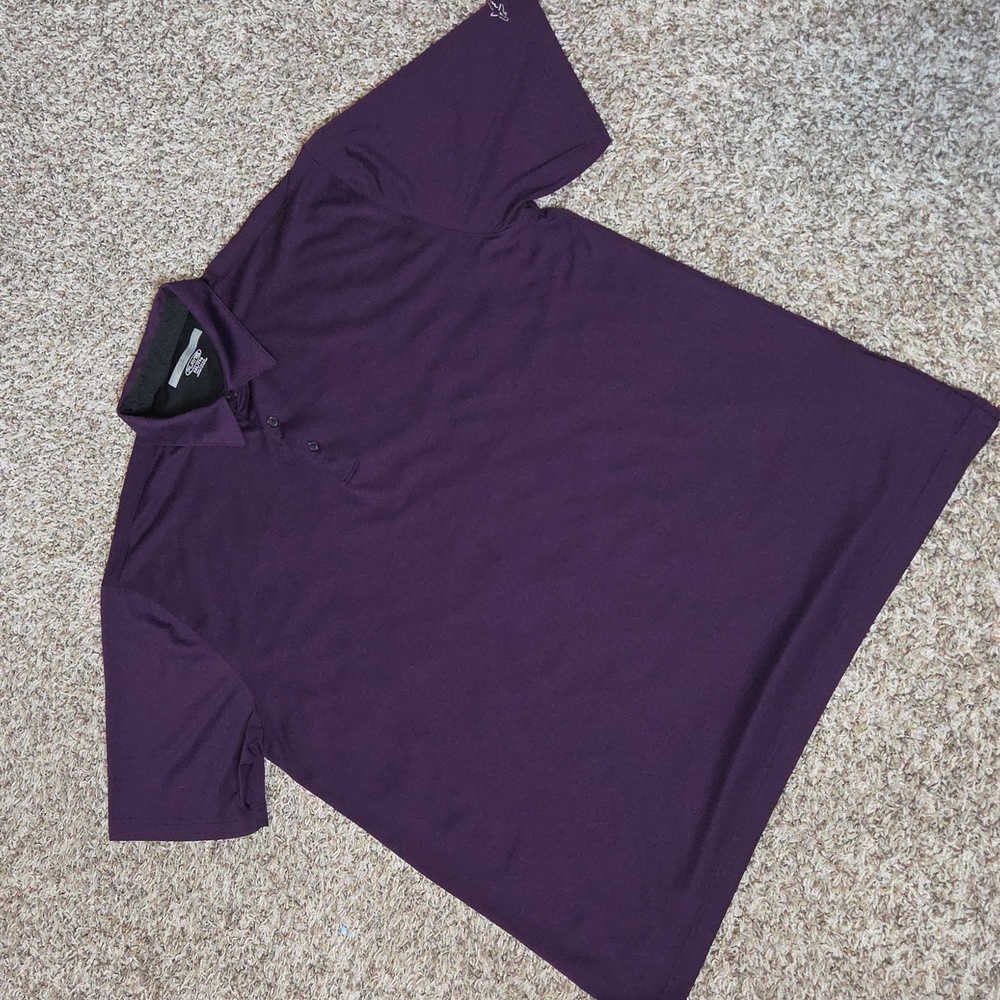 Greg Norman Men’s XXL Play Dry Deep Purple Polo Golf Shirt